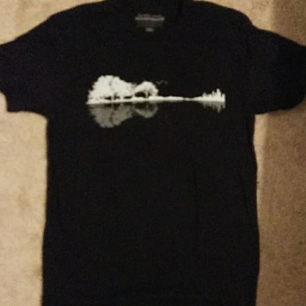 Guitar/trees&reflections Tshirt